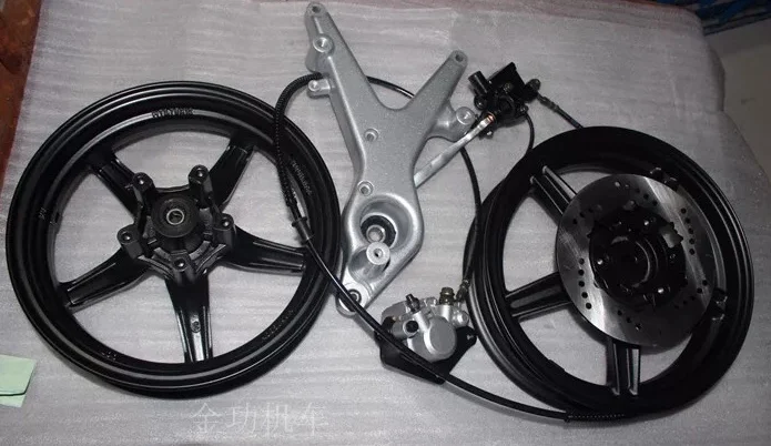 Full set Набор дисковых тормозов, для, BWS125, CYGNUS125, диск, тормоз, кронштейн, набор, запчасти, тюнинг, комплект, тормозные, диски - Цвет: Full set