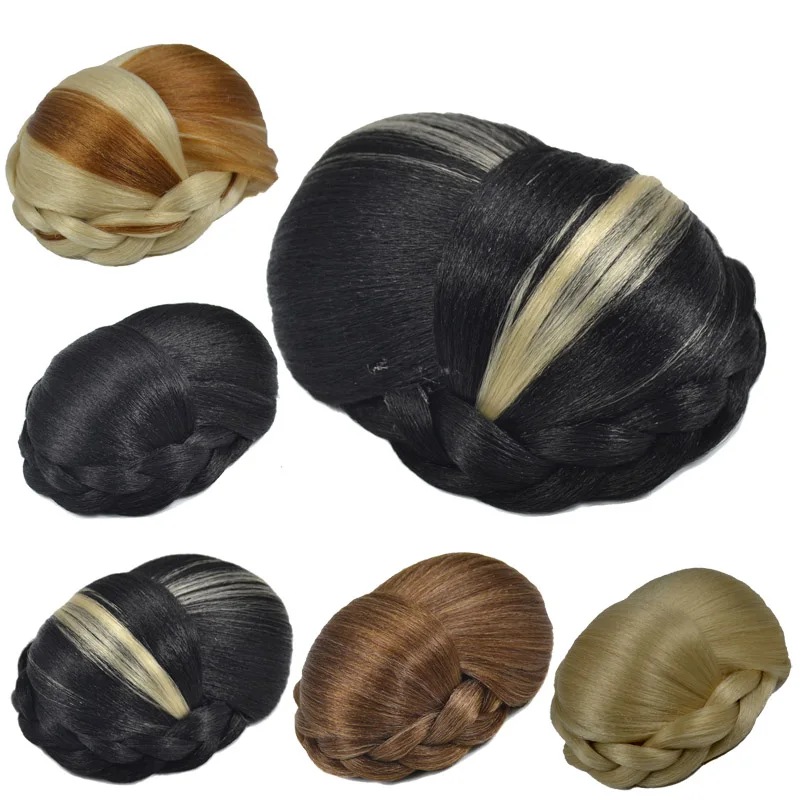 Jeedou J-036-1-1 Синтетический Плетеный шиньон с зажимом на волосах пучок кусок Updos покрытие волос женский пончик Грация и деликатность