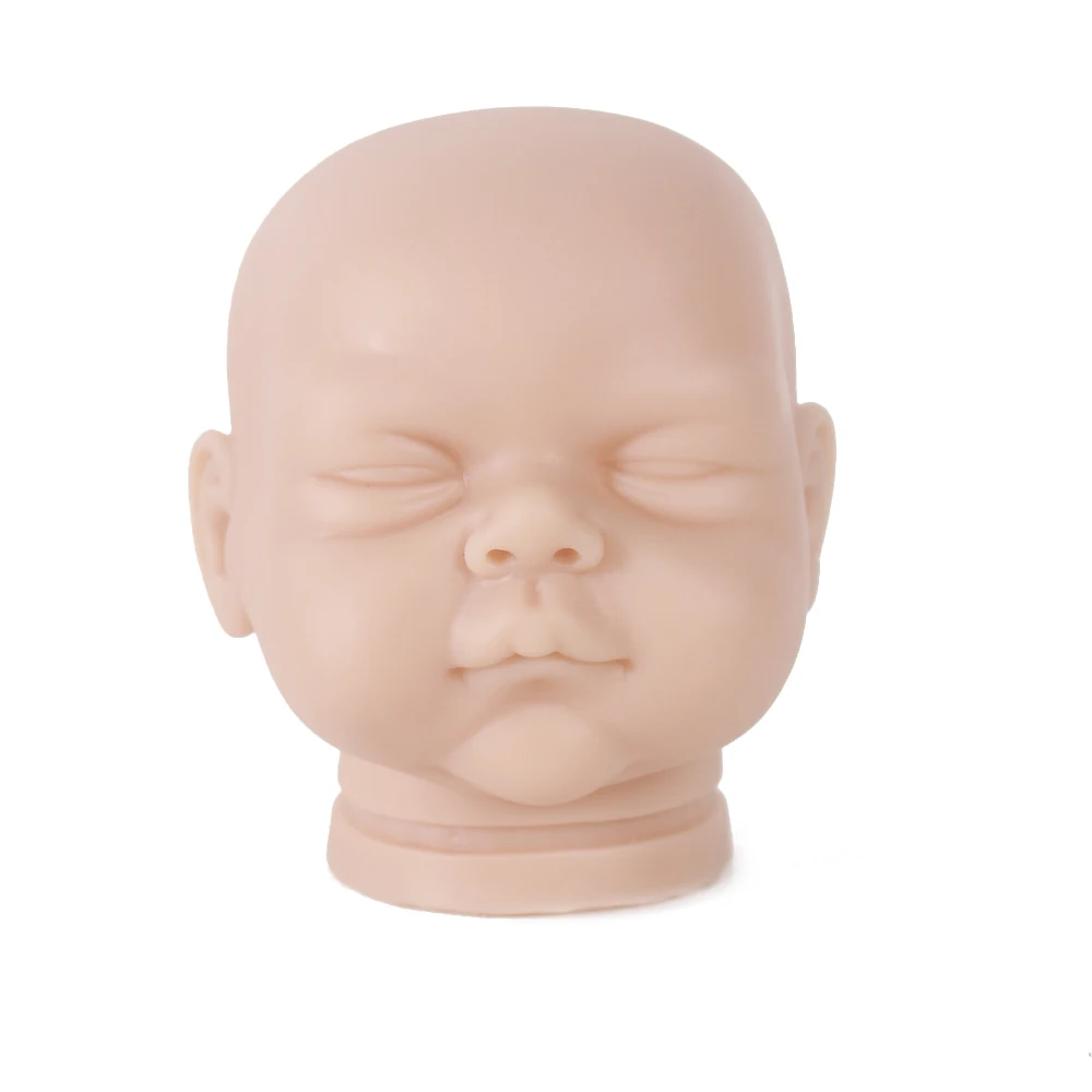 22inch soft Silicone Reborn Baby Doll Kits real Closed eyes Unpainted