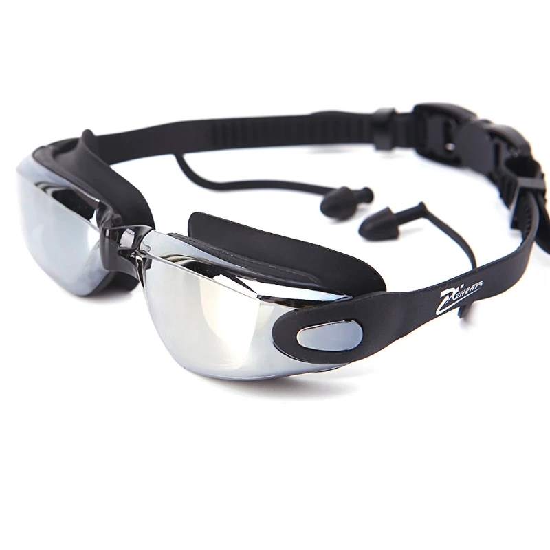 

Pro Unisex Anti Fog UV Waterproof Swimming Goggles w/ Earplug Glasses Adjustable