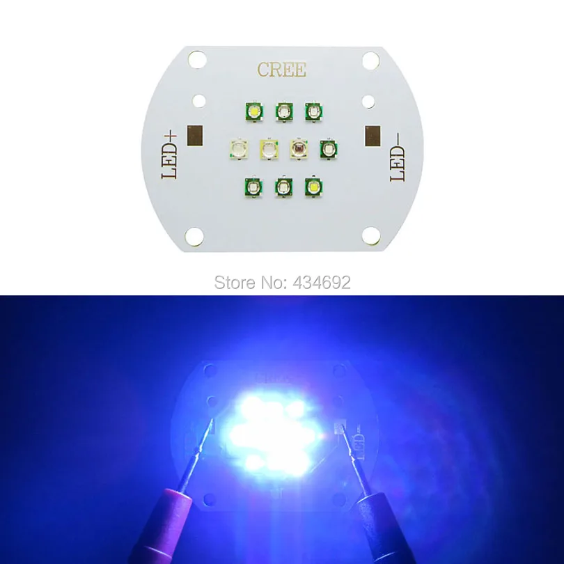 30 Вт Cree XPE XP E 450 нм Королевский синий 7000 K белый + Epileds UV голубой глубоко красный