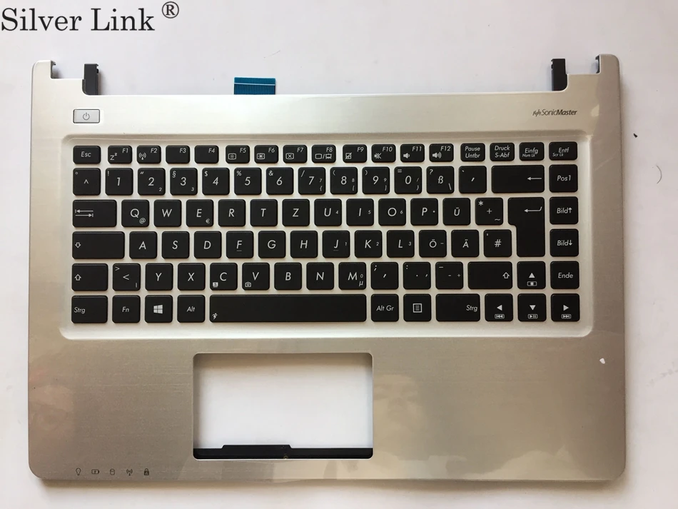 

New US Keyboard for Asus U46 U46E U46E-1A With Palmrest topcase C Cover