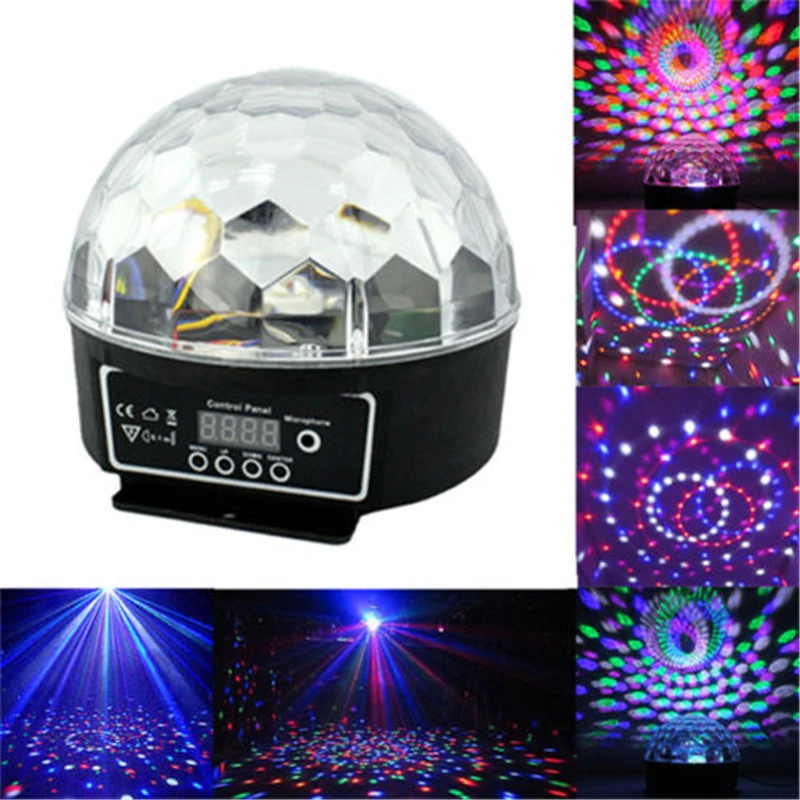 

1PCS DMX512 RGB LED Disco DJ Stage Lighting Crystal Magic Diamond Ball Laser Lights RGB LED MP3 DJ Club Pub Disco Party