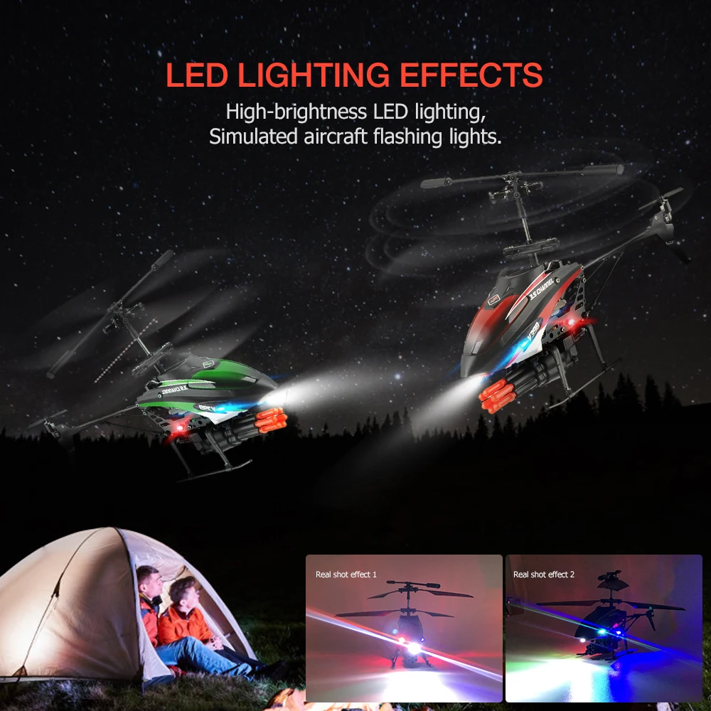

RC Helicopter 3.5 Channels Mini Helicopter Missile Shooting RC Drones With Gyro Crash Resistant RC Toys For Boys Xmas Gifts