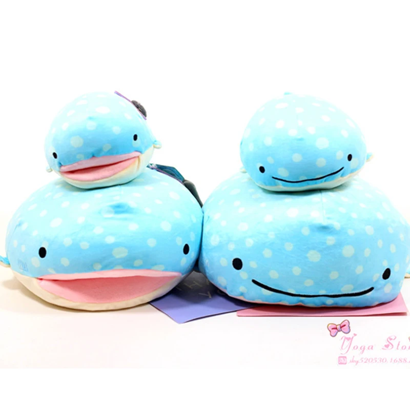 QWZ 28/44 см Kawaii синий кит плюшевые подушки морских животных игрушка офис сон подушка