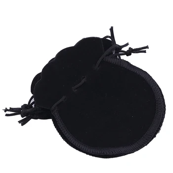 

Free Shipping 100PCS 7x8cm Black Velvet Drawstring Pouch Bag/jewelry Bag,christmas/wedding Bag
