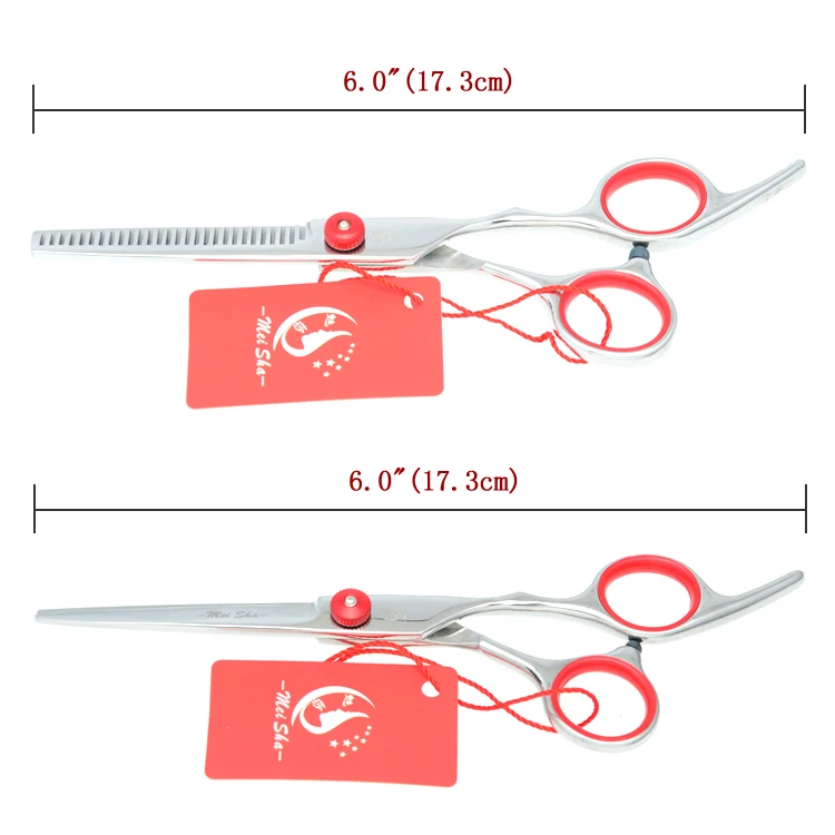 Meisha 6 дюймов ножницы для ухода за животными профессиональные ножницы для стрижки собак Япония 440c парикмахерские инструменты HB0001