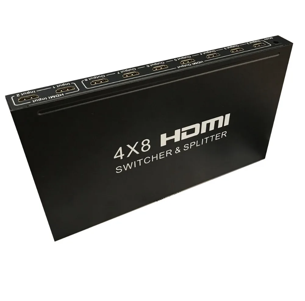 4x8 HDMI Switcher Splitter Audio Extractor 4 input 8 output Switch Audio Video Converter 3D 1080P Remote Control + Power Adapter 4x8 HDMI Switcher Splitter Audio Extractor 4 input 8 output Switch Audio Video Converter 3D 1080P Remote Control + Power Adapter