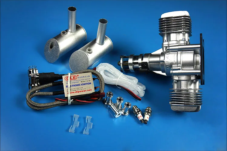 Original DLE 40CC DLE40 Twin Cylinder Gasoline / Petrol Engine for RC Model Airplane dle gas petrol engine parts dle40 crankcase diy model accessories