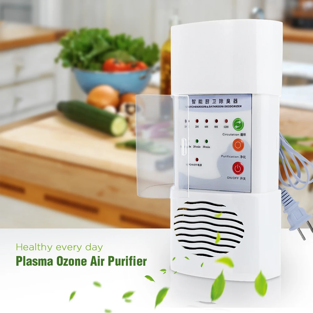

Plasma Ozone Air Purifier Home Office Germicidal Electric Oxygen Concentrator Filter Cleaner Deodorizer White Chinese Plug