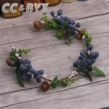 CC& BYX красивые фрукты ручной работы тиары-повязки для волос для женщин Свадебная вечеринка украшения для волос Свадебные аксессуары невесты модное ювелирное изделие 9699