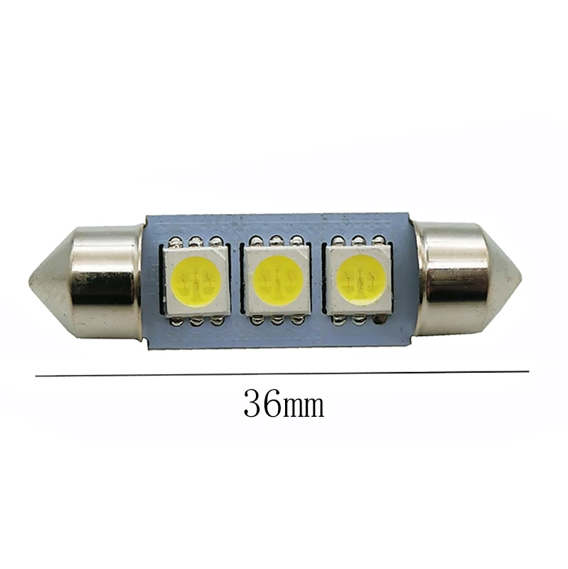 Белый Автомобильные светодиодные C5W 5050 3 Smd 3Smd 31 мм 36 мм/39 мм/41 мм Dc 12 V лампа для внутреннего корпуса сигнальная лампа для открытой автомобильной двери с лампа лампочка указателя поворота