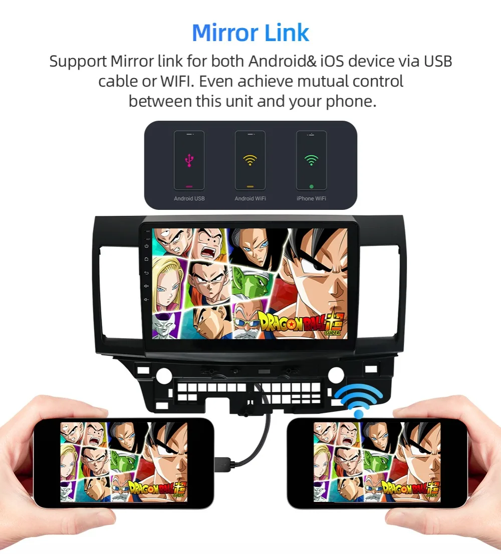 Perfect Bosion Android 9.0 Car DVD Car Radio GPS For Mitsubishi Lancer EX EVO Lancer 10 2008-2016 Car Multimedia Player bluetooth 4G+64G 18