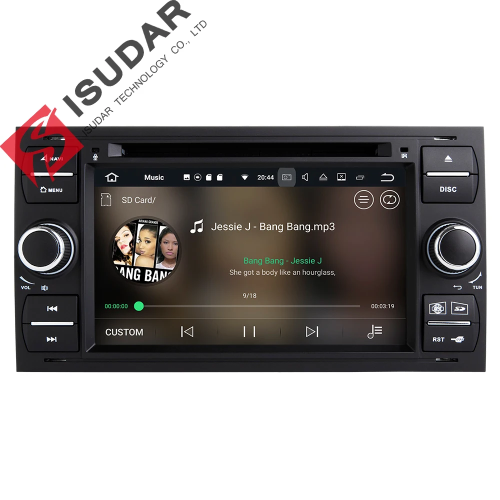 Android 7.1.1 Two Din 7 Inch Car DVD Player For Ford/Mondeo/Focus/Transit/C-MAX/S-MAX/Fiesta RAM 2G GPS Navigation Radio WIFI