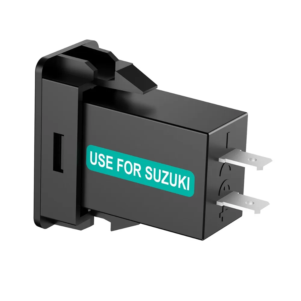 CHELINK 12 В двойной USB Автомобильное зарядное устройство с светодиодный вольтметр дисплей адаптер питания для Suzuki 2 в 1 Вольтметр и USB зарядное устройство