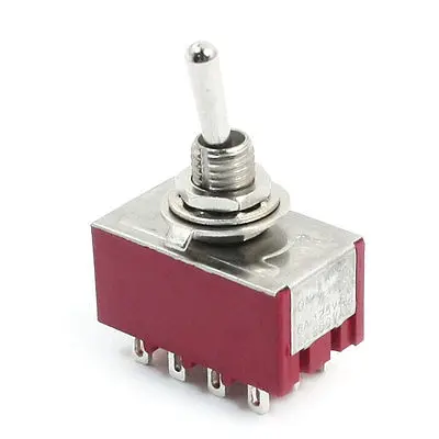 4PDT 2 Позиции фиксация 12-Φ AC250V 2A 125V 6A | Строительство и ремонт
