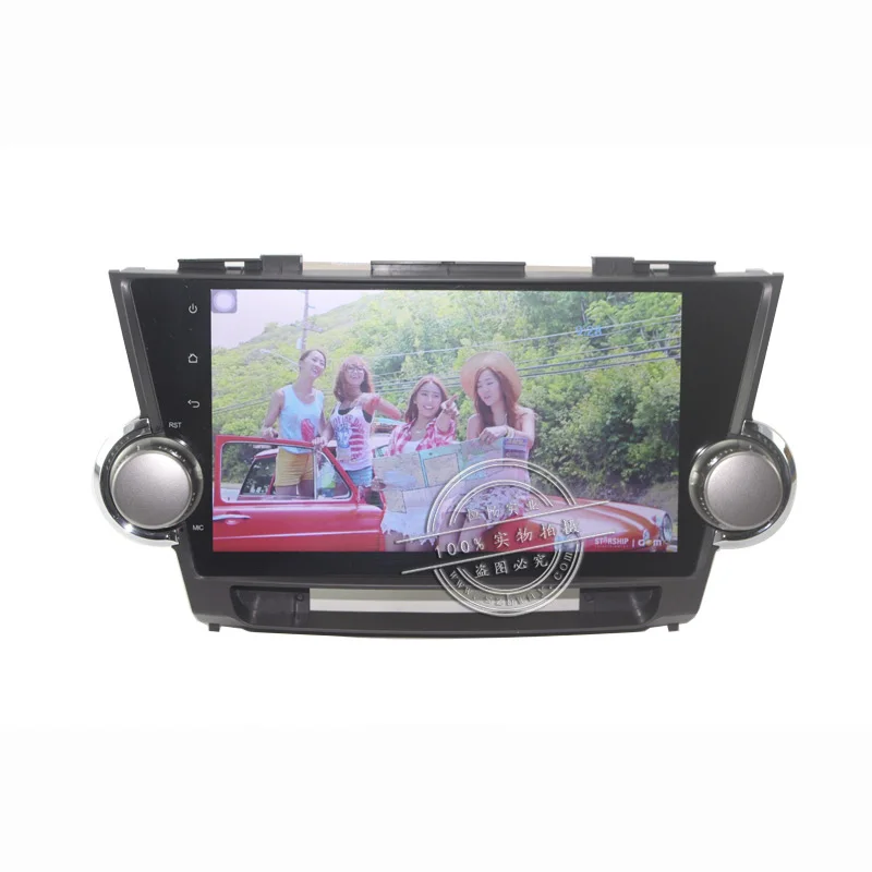 Cheap Bway 10.2"Car radio for Toyota Highlander Kluger 2008 2009 2010 2011 2012 Quadcore Android 7.0 car dvd player with 1 G RAM 16G 25