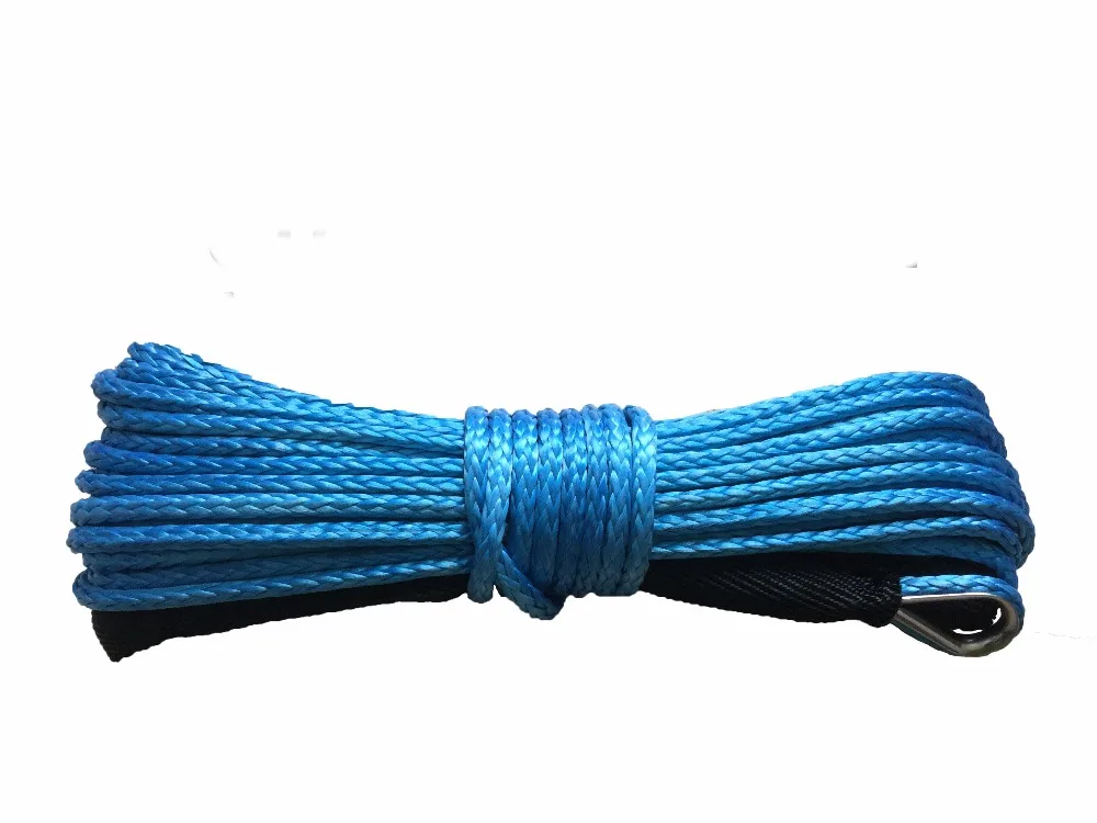 Синтетический трос лебедки 4 мм x 15 м из UHMWPE Аксессуары для автомобилей