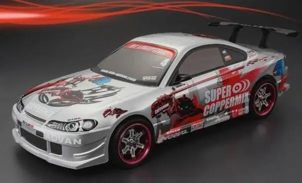 Масштаб 1/10 гоночный автомобиль на радиоуправлении Дрифтерный Nissan S15 SP PC201224B 1