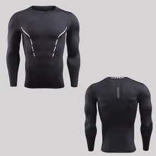 Grntamn, Спортивная мужская рубашка с длинным рукавом, быстросохнущая, мужские футболки для бега, компрессионные колготки, мужские майки для спортзала, футбола, Rashgard, спортивная одежда