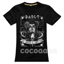 Amekaji BadlySinner рок брендовая Рубашка mma Винтаж фитнес тяжелый рок тяжелый темный металл хлопок скейтборд иллюстрация