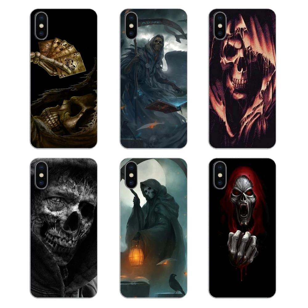 

Grim Reaper Skull Skeleton Print Soft Transparent Cases Covers For Nokia 2 3 5 6 8 9 230 3310 2.1 3.1 5.1 7 Plus