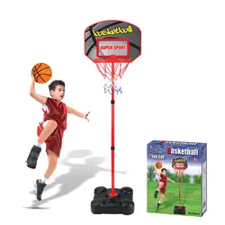 109-141 см детские спортивные игры с мячом высота регулируемая, баскетбольная подставка рамка с сеткой спортивная игрушка для детей Дети 2018