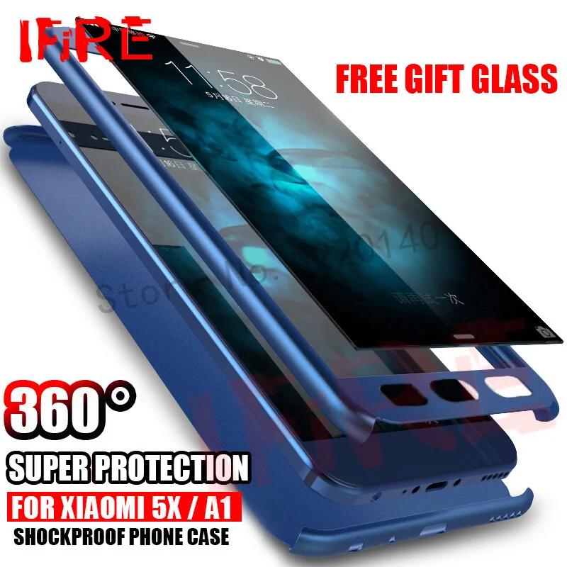 Чехол с защитой на 360 градусов для Xiaomi mi a1 5X чехол телефона Redmi Note 4 4X Pro 4A Стекло |
