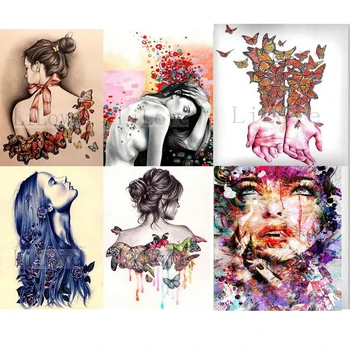 

5D Diamond embroidery woman diy diamond painting cross stitch Portrait full round crystal diamond mosaic Handicraft picture Q941