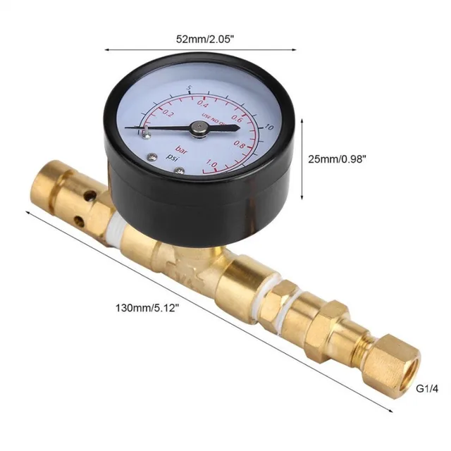 Buy Adjustable Pressure Relief Valve with Guage, For