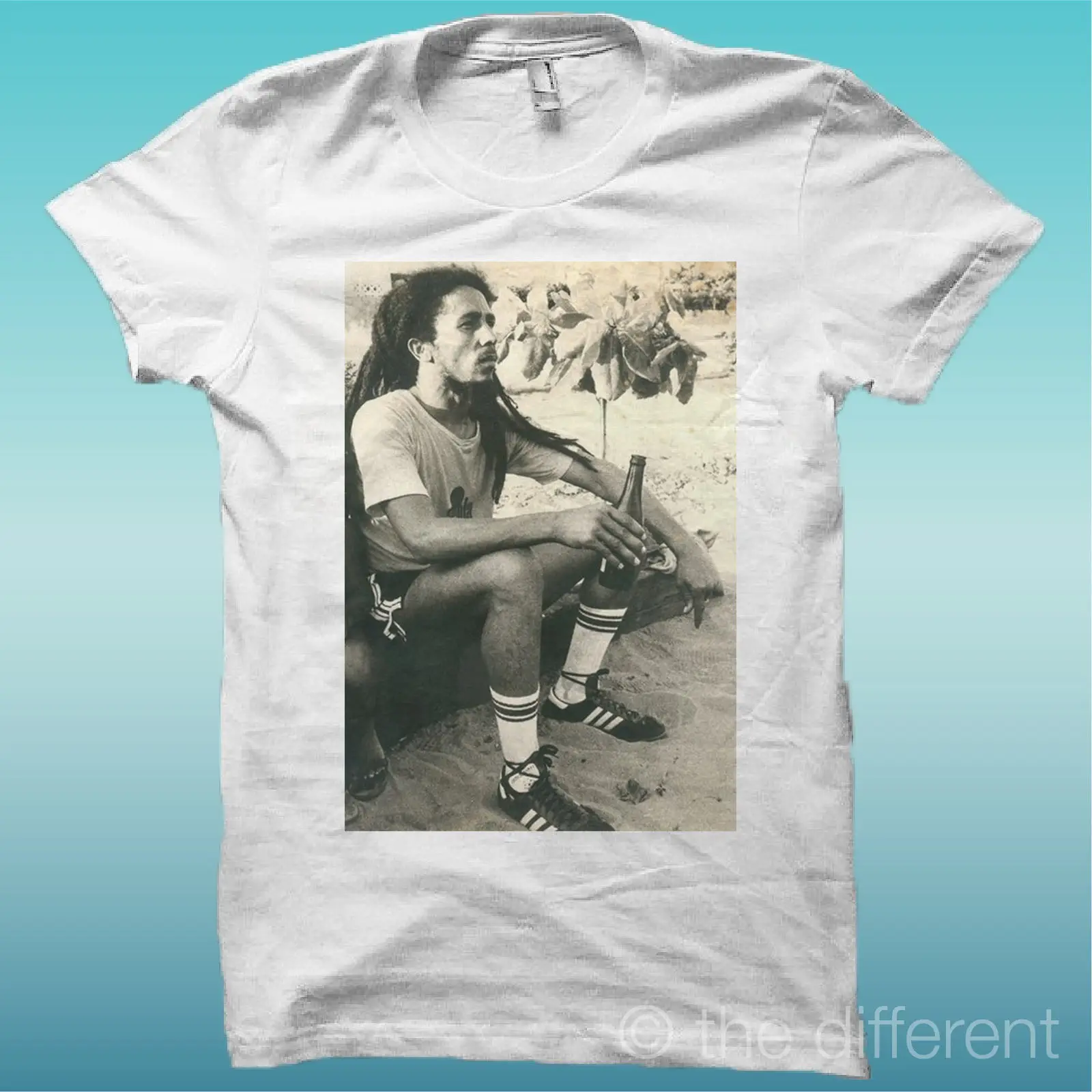 

T-SHIRT " BOB MARLEY DRINK " COLOUR WHITE THE HAPPINESS IS HAVE MY T-SHIRT NEW