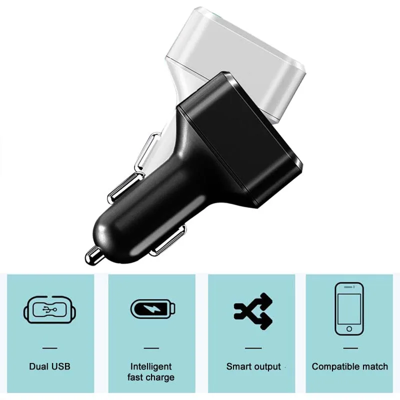 ANSTAR سيارة ميني GPS المقتفي المزدوج USB شاحن سيارة WIFI جهاز تعقب عن بعد الاستماع GSM جي بي آر إس جهاز تعقب سيم بطاقة شاحن