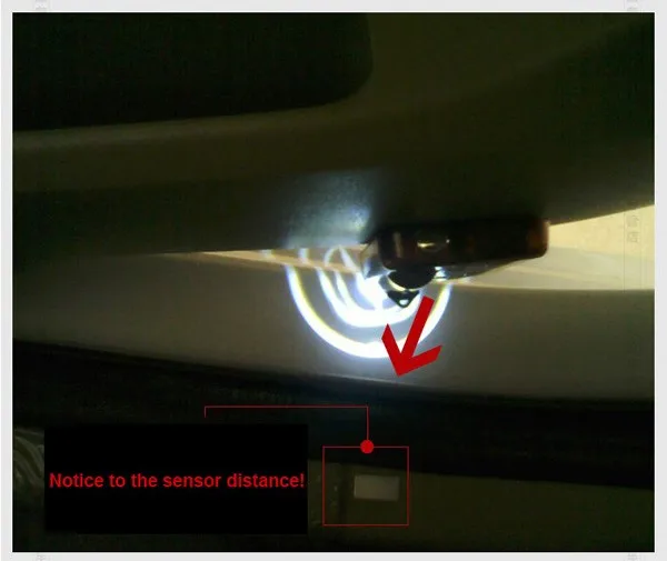 2x ваш индивидуальный логотип беспроводной датчик нет необходимости сверление двери автомобиля Добро пожаловать лазерный проектор Призрак Тень светодиодный светильник