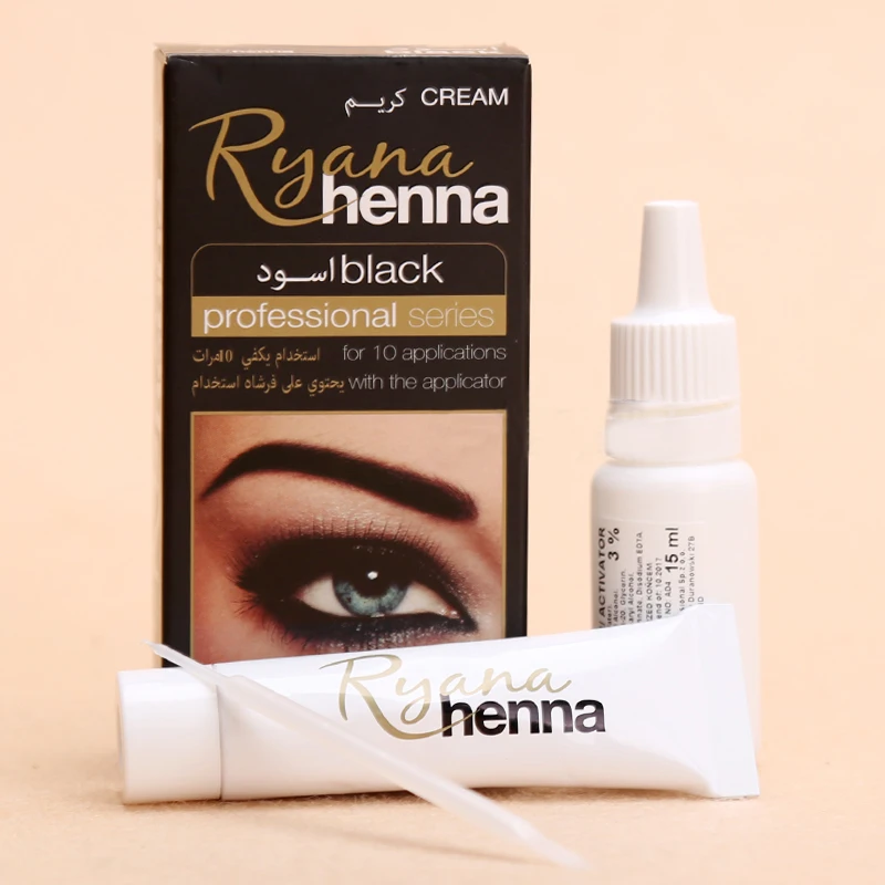Hot Natural Eyebrow Eyelash Ink Professional Color Tint Gream Kit 15
