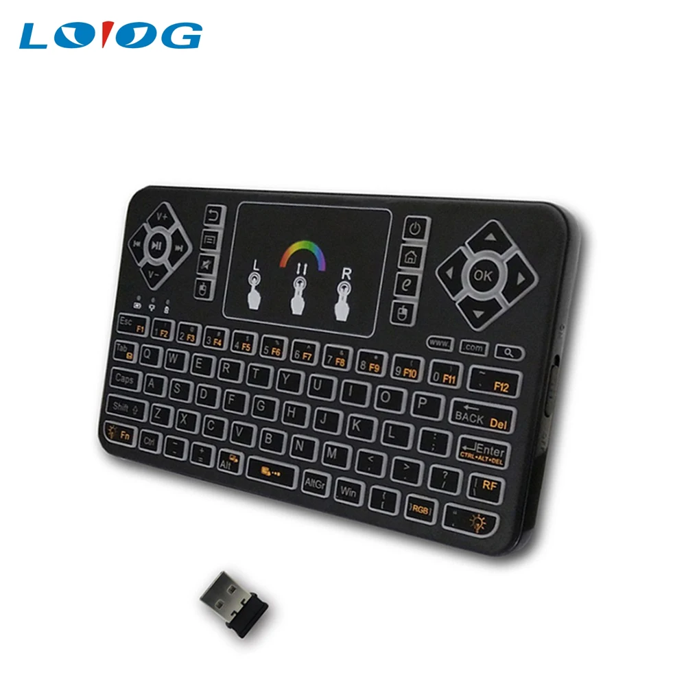Горячая Качество подсветкой ноутбук TV Box Коробки Беспроводной мини игровой Bluetooth