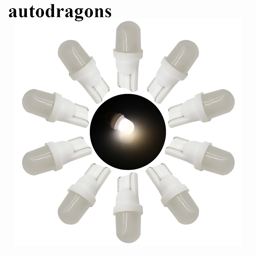 Матовые линзы autodragon 100 шт. #555 #44 #47 194 501 круглая верхняя подсветка светодиод 6 3 В