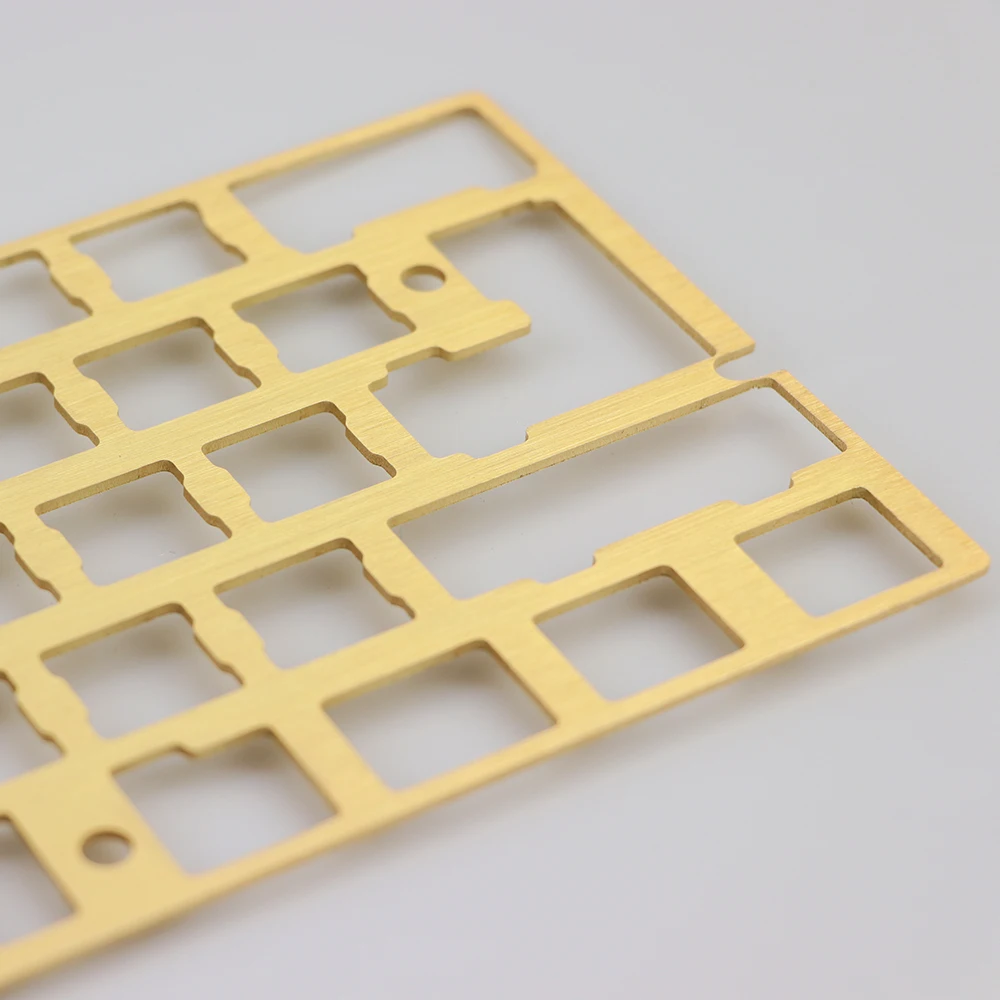 Mechanical keyboard cnc 60 brass drawing concurrence positioning plate support ISO ANSI for GH60 pcb 60%keyboard DIY