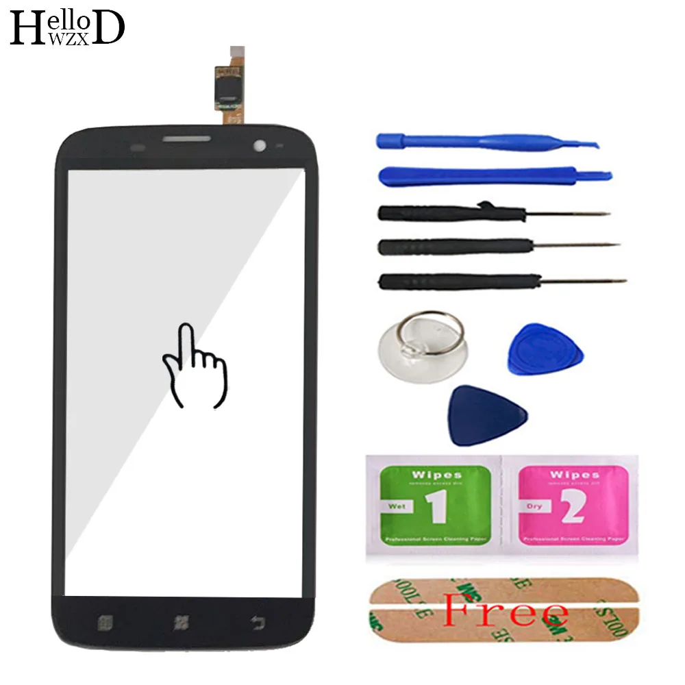

AAA Quality HighGlass Touch Glass For Lenovo A859 A 859 Touch Screen Digitizer Touch Panel Front Glass Lens Sensor Free Adhesive