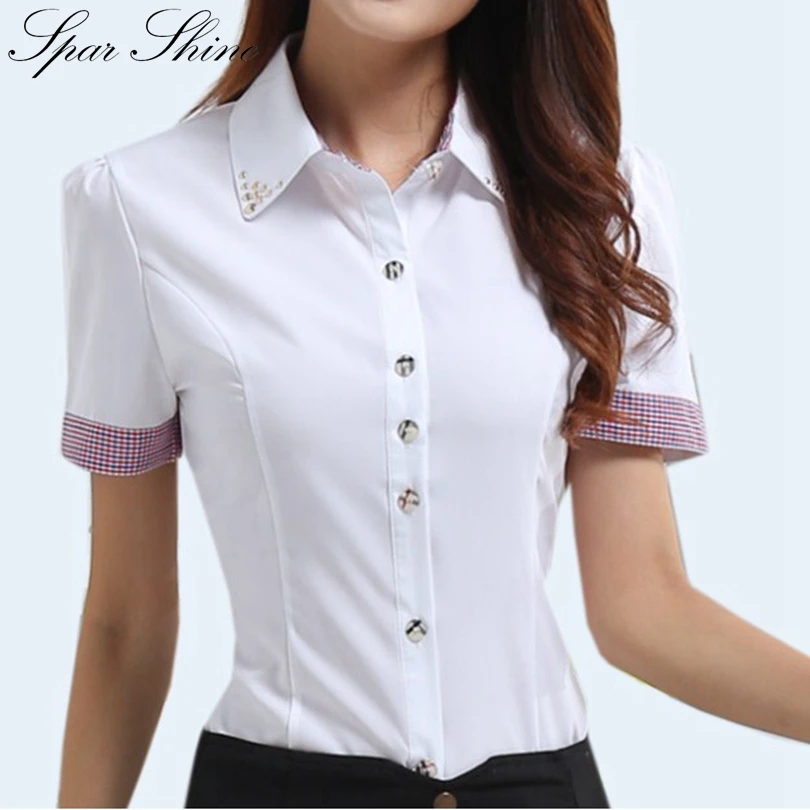 Camisa Feminina 2018 шифоновая блузка Рубашки женские летние топы Женская одежда белые
