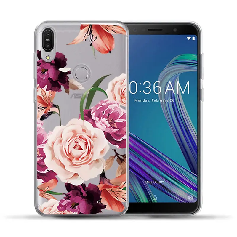 Arvin Clear Silicone Pattern Cover for ASUS Zenfone max Pro m1 ZB601KL Soft TPU Phone Cases for ASUS ZC520KL ZC554KL ZC520TL Bag (8)