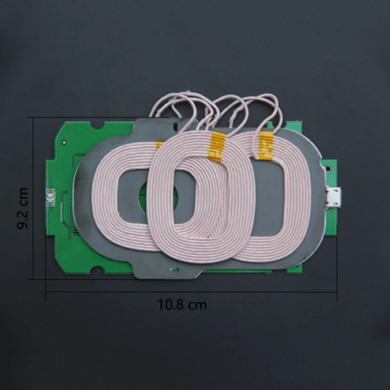 Высокое качество DIY 3 катушки Qi Беспроводное зарядное устройство PCBA печатная плата 5 В/2A Qi Беспроводная зарядка стандартные аксессуары