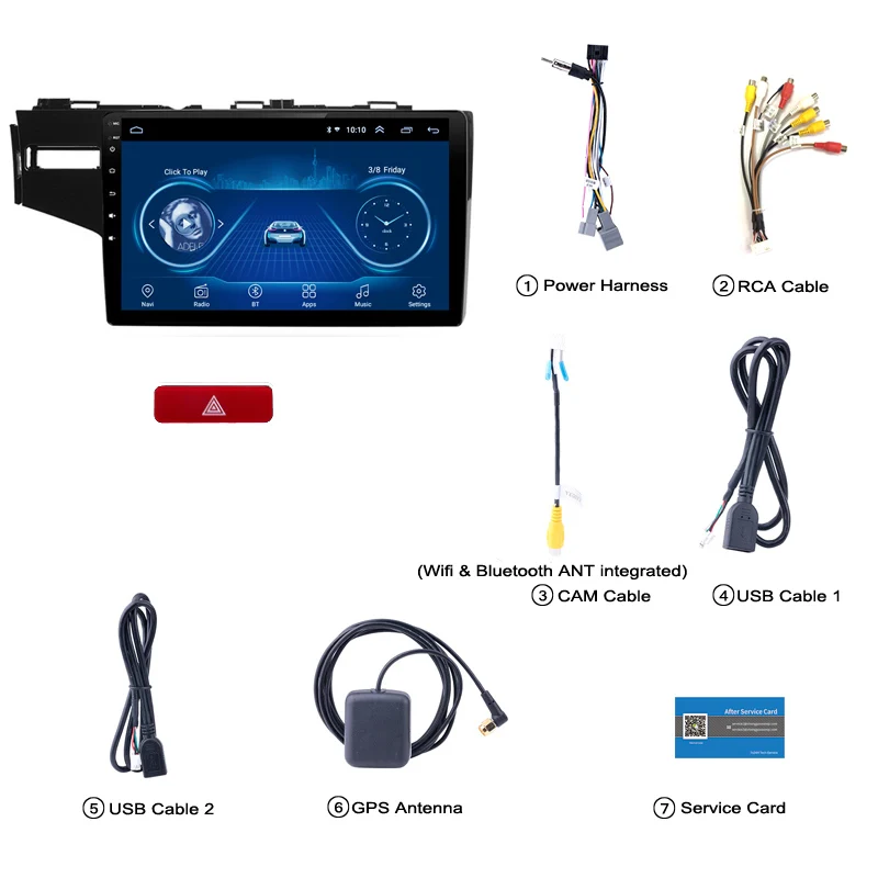 Discount 9 inch Android 8.1 Car GPS Navigation For Honda fit 2014-2018 Support Stereo Audio Radio Video Bluetooth Price: US $250 / Set 7