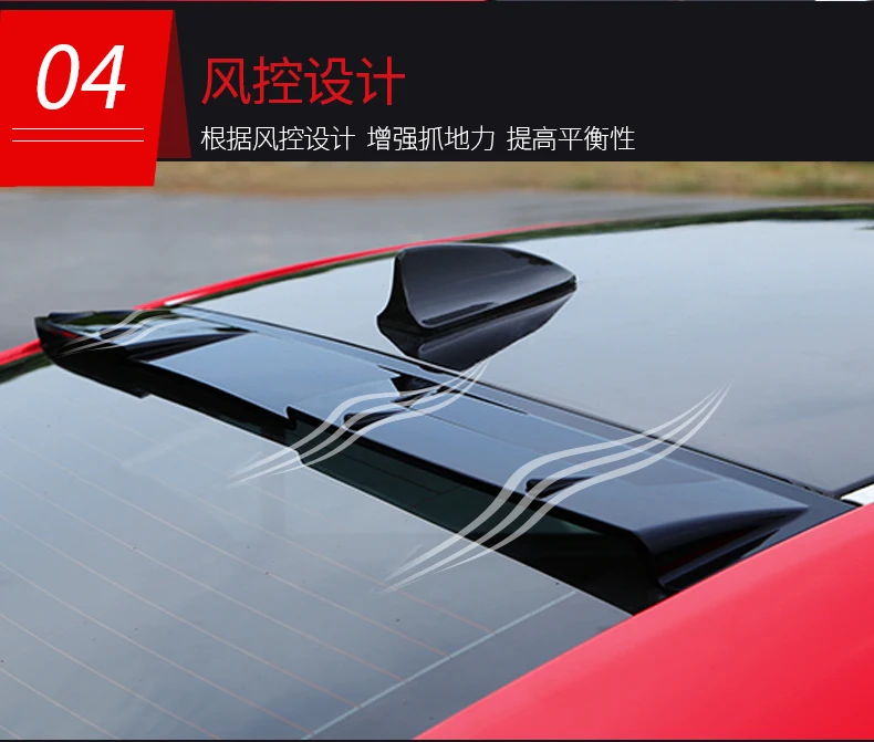 Для Mazda 6 спойлер atenza Высококачественный ABS Материал Автомобильный задний спойлер для Mazda 6- atenza черный спойлер