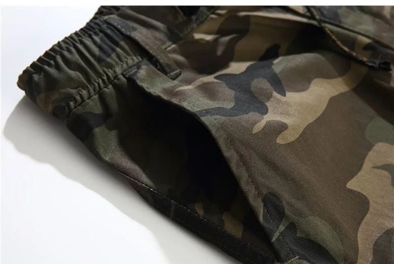 com bolsos grandes 28-46, calça clássica do exército hip-hop dos homens
