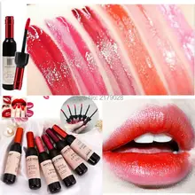 Новая модная бутылка Красного вина жидкая помада матовая губная помада Водонепроницаемая антипригарная чашка матовая губная помада блеск