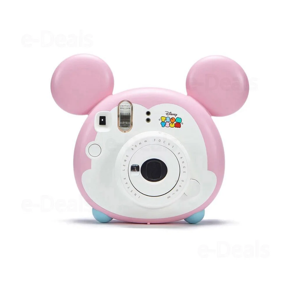 Набор фотокамер Fujifilm Instax Mini Tsum Intant с зеркалом для селфи, объективом крупным планом, ремешком и белой пленкой 10 листов