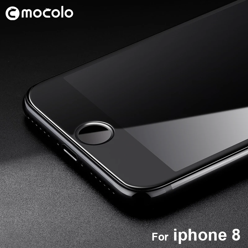 Mocolo 2.5D изогнутое 0,33 мм Полное покрытие экрана 9 H Жесткий протектор экрана закаленное стекло для iphone 8 стеклянная пленка для iphone 8 Plus