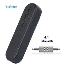 YuBeter беспроводной Bluetooth приемник 3,5 мм AUX Jack адаптер передатчик музыка для MP3 наушники динамик автомобильный телефонный звонок Hands-Free