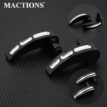 

Motorcycle CNC Saddlebag Lid Lifters Case Black For Harley Touring Electra Street Road Glide Ultra Limited FLHTK 2014-2018