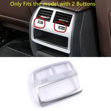 Inner Accessories Armrest Box Rear Air Outlet Vent Decorative Trim ABS Matte For BMW 5 Series G30 2017 2018